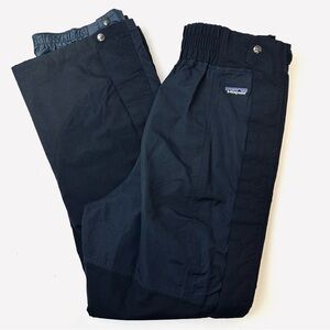 Patagonia Full Leg Zippered Ski Snow Shell Outdoor Weatherproof Pants Black